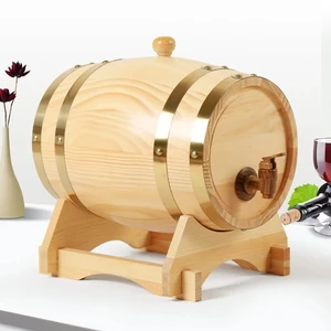 Vintage Oak Beer Brewing Equipment, Wooden Barrel, Mini Barrel, Home Brew, Beer, Tap Dispenser, Rum Pot, Whiskey Wine, 1.5 L, 3 L, 5L 6 MAIN SALES CHAPEIRA - №2