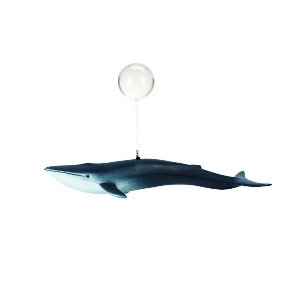 4pcs/set Decorative Floating Shark Whale Figurines Cartoon PVC Simulated Floating Whales with Floating Ball