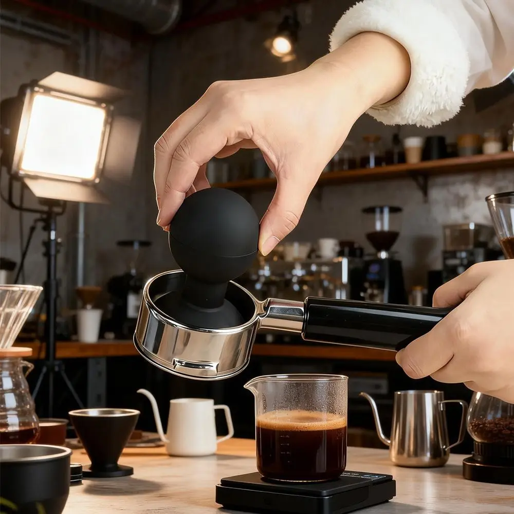 Premium Ultra Quiet Coffee Powder Suction Cup Dirt Free 51/58mm CoffeePowder Remover Elastic Soft CoffeePowder Sucker Coffee Bar
