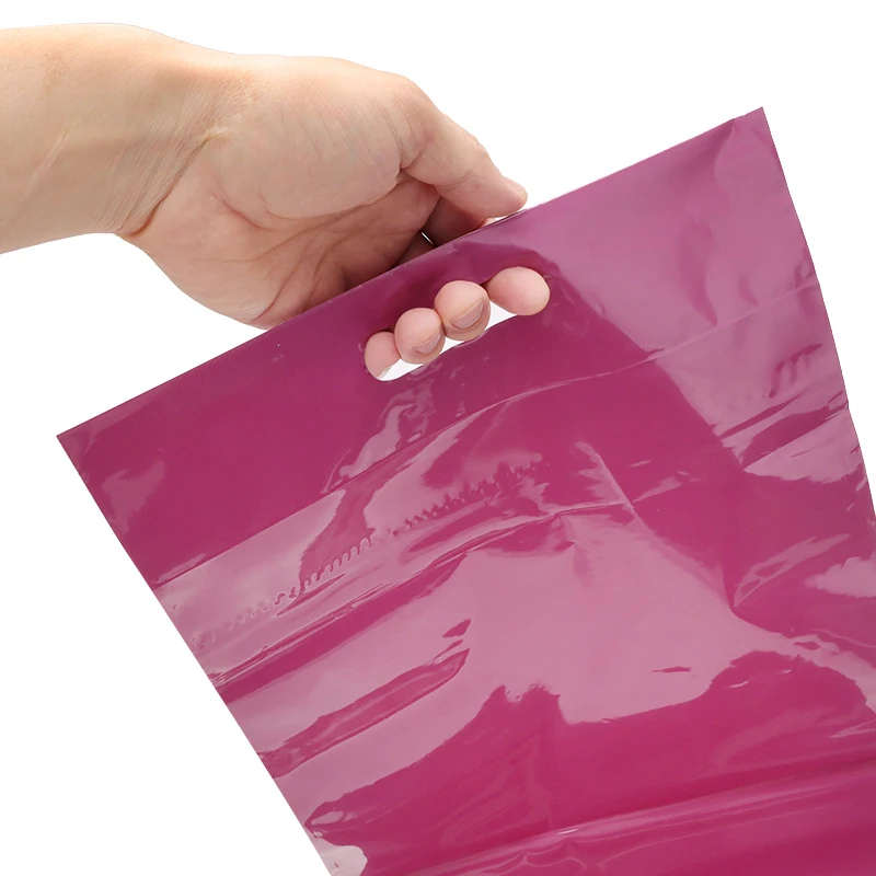 أكياس ساعي لاصقة ذاتية اللصق ، حقائب مغلف محمولة ، حقائب بريدية ، بنفسجي وأبيض ، مبيعات التخليص ، 100 قطعة/الوحدة