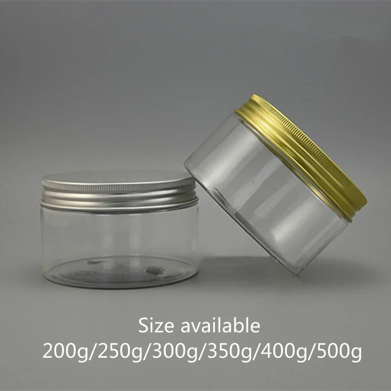 

150g 200g 250g 300g 350g 400g 500g Empty Plastic Jar Cosmetic Cream Lotion Refillable Container Candy Tea Sugar Bottle