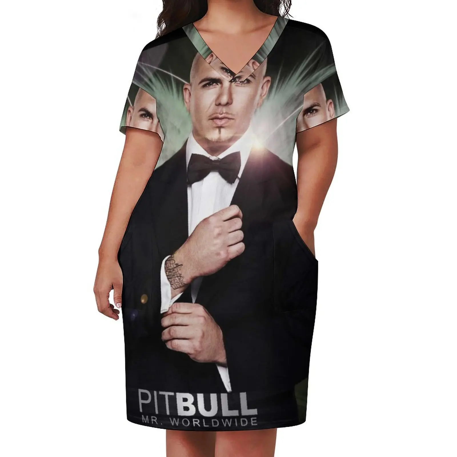 Pitbull Mr.Worldwide Loose Pocket Dress summer outfits for women 2025 elegant women's sets