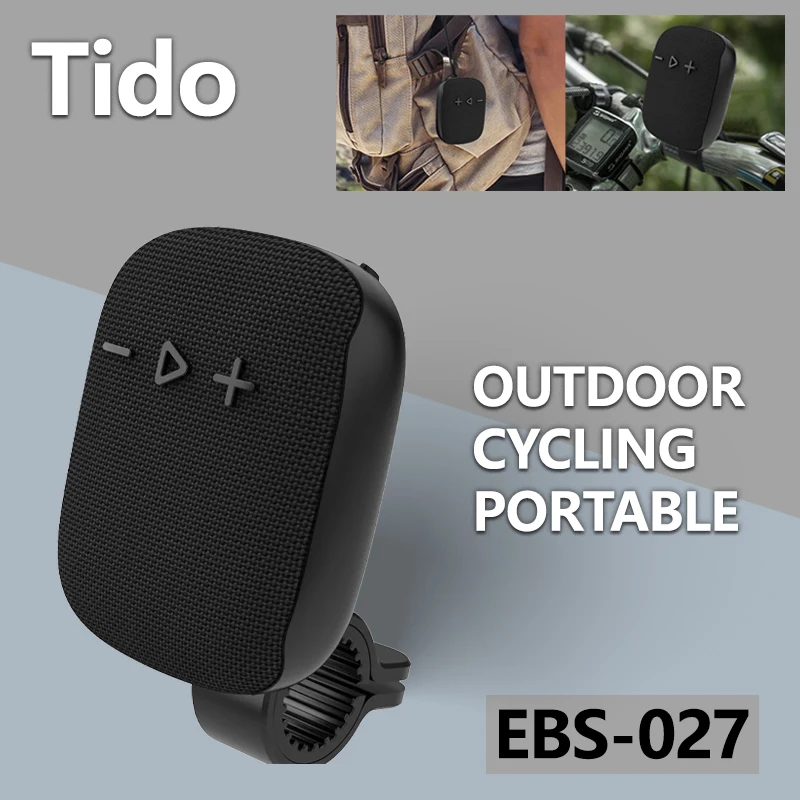 

Mini Wireless Portable Bluetooth Speaker Built-in Mic BT5.3 IPX4 Waterproof Shockproof Oudtoor Backpack Bike Speaker EBS-027