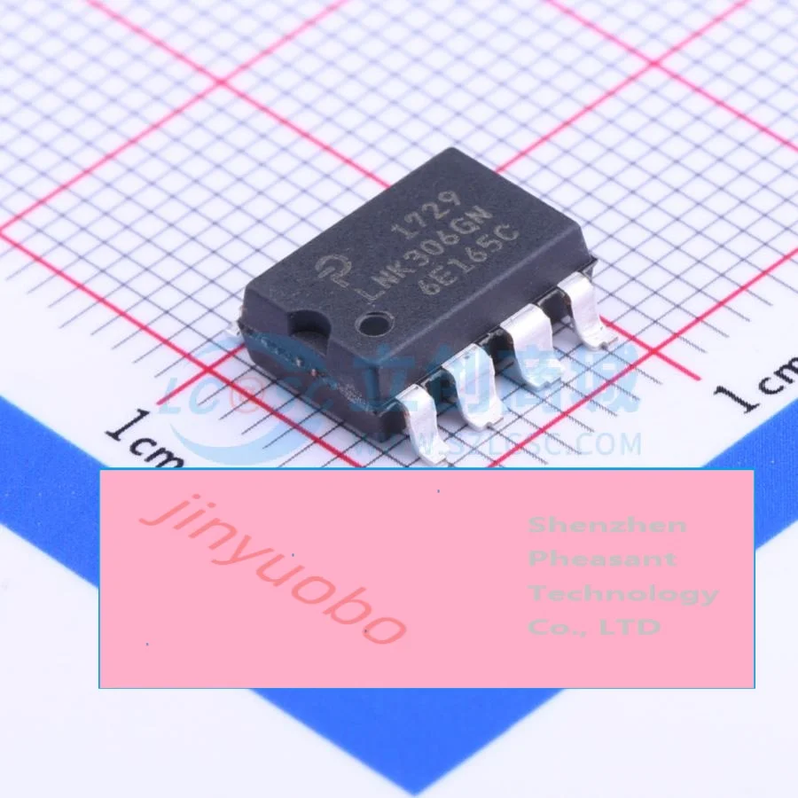 10PCS LNK306GN 66KHz 225mA 85V(AC) 12V 265V(AC) Non-isolated Yes Open loop, short circuit, overtemperature 69% 700V SMD-8B