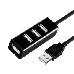 Piasta USB Hub Mini USB 2.0 4-portowy rozdzielacz do laptopa PC Notebook odbiornik urządzenia peryferyjne do komputera akcesoria