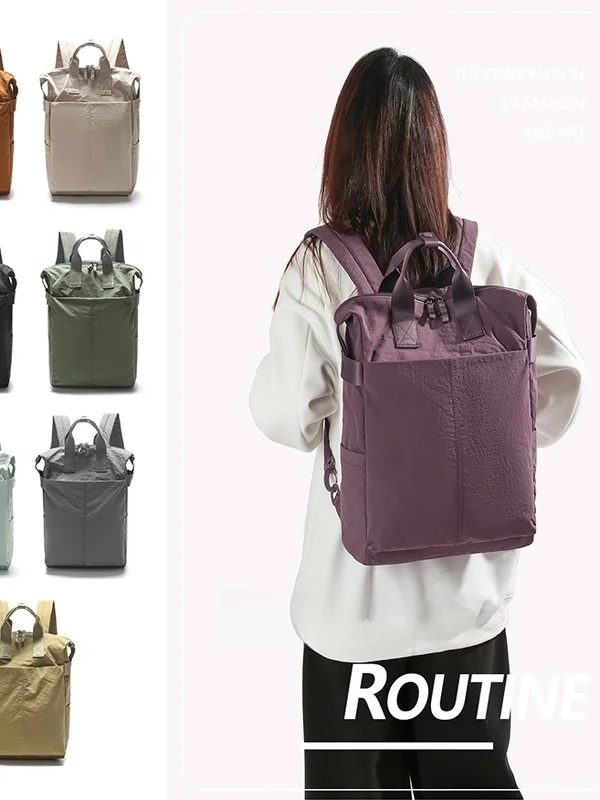 

2025 New Simple Large Capaci Double oulder Bapa Lightweight Cuter Bag Travel Bag for Junior And Senior High School...
