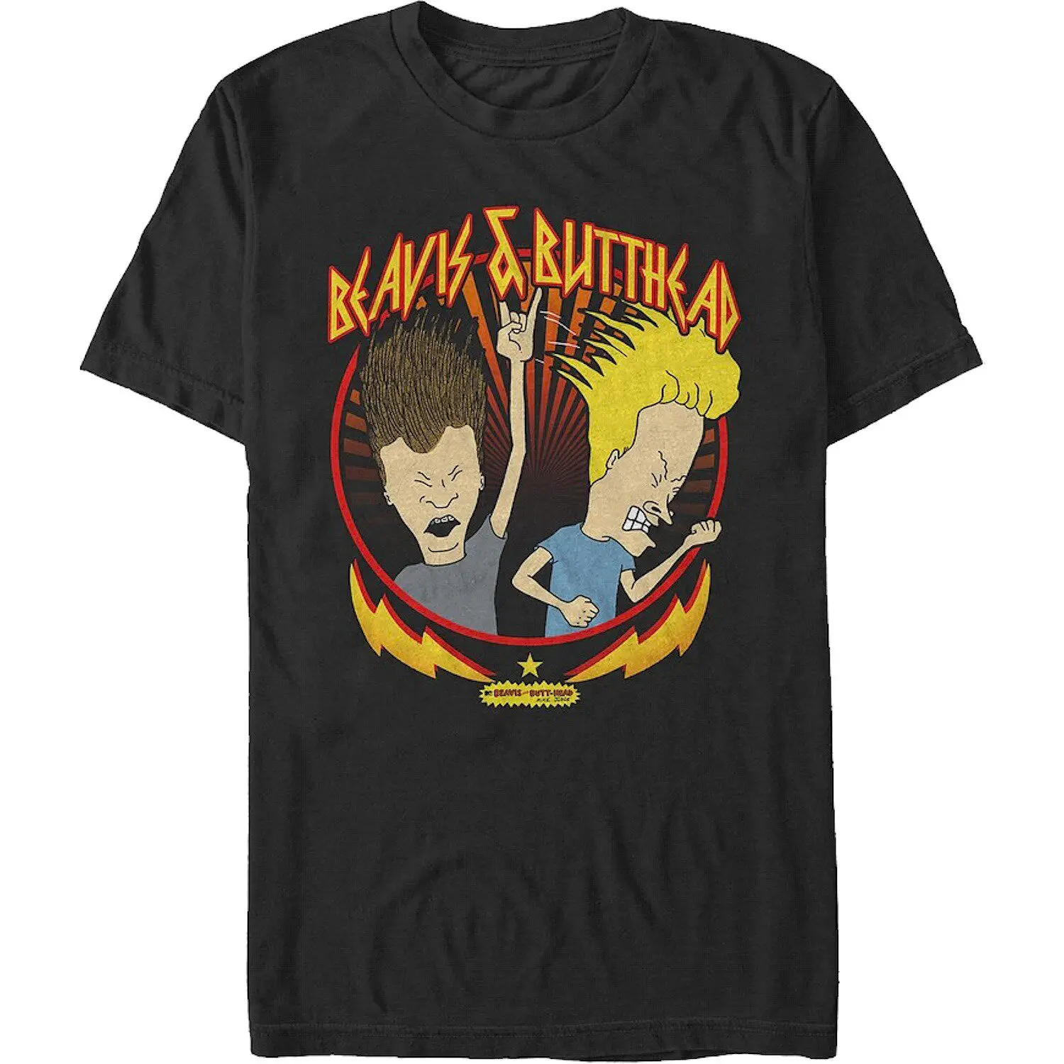 1993 Animated Beavis and Butt-head T-Shirt Cotton Graphic Tee Men
