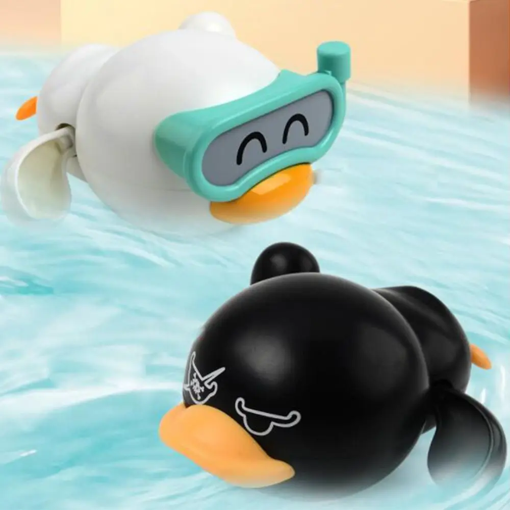 Jouet de Bain en Forme de Canard pour Bébé, Motif Dessin Animé JOClockwork, Accessoire de Natation