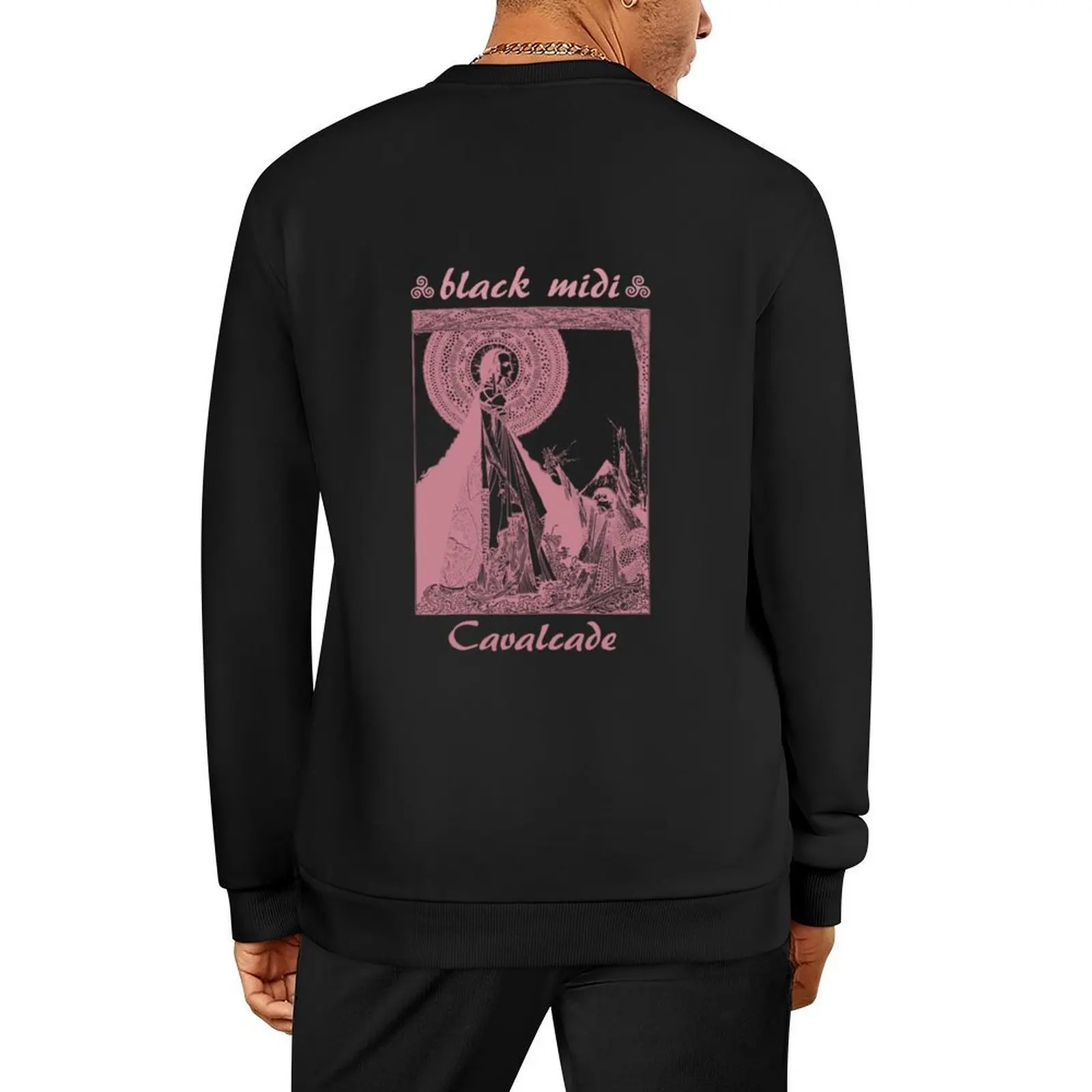 

Black Midi Cavalcade Pullover graphic t shirts men male clothes men's sweat-shirt anime clothing new sweatshirt
