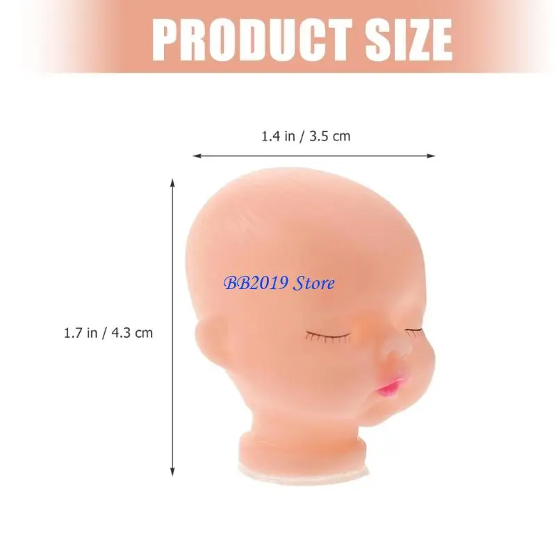 Q0KB – têtes poupée en plastique, 20 pièces, pour les amateurs d'artisanat créatif, processus peinture Simple poupée