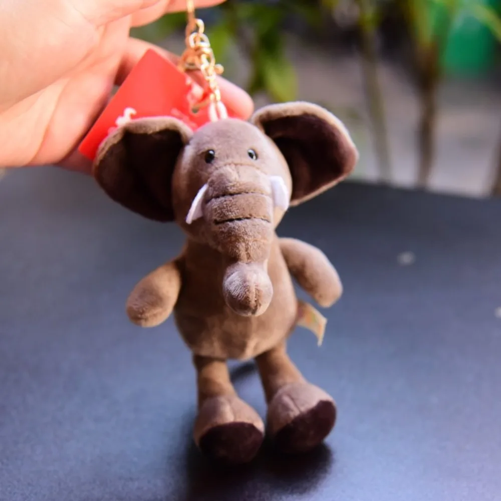 

Stuffed Animal Animal Plush Keychain Wolf Hippopotamus Koala Raccoon Forest Animal Pendant 13cm Tiger Giraffe