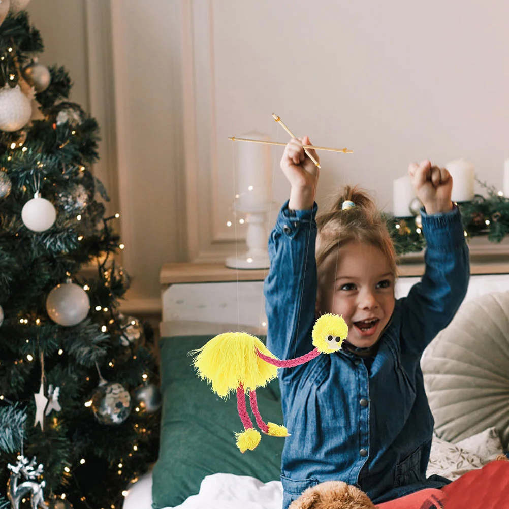 Straußenmarionette, Puppenspielzeug, großes lustiges Spielzeug, Figurenhandwerk, Plüschpuppen für Kinder, einzigartiges Baby