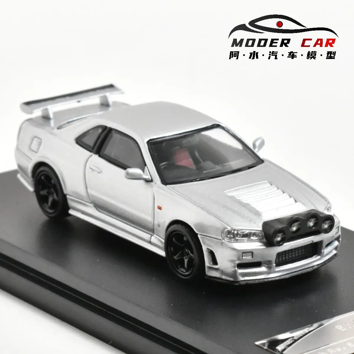 SW 1:64 R34 Cadeaus voor tieners V-spec Collection gegoten modelauto
