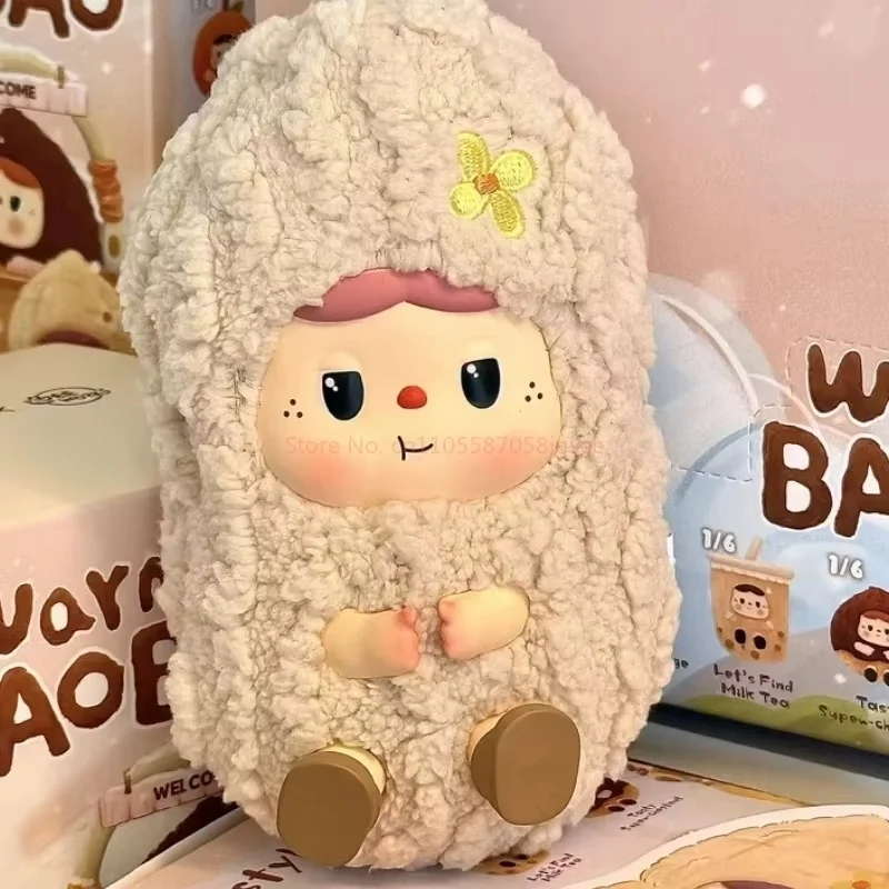 Oryginalne figurki Heyone Warm Baobao z serii Fireside Tea Party, winylowe blind boxy, urocze zabawki, dekoracja na biurko, prezent urodzinowy niespodzianka.