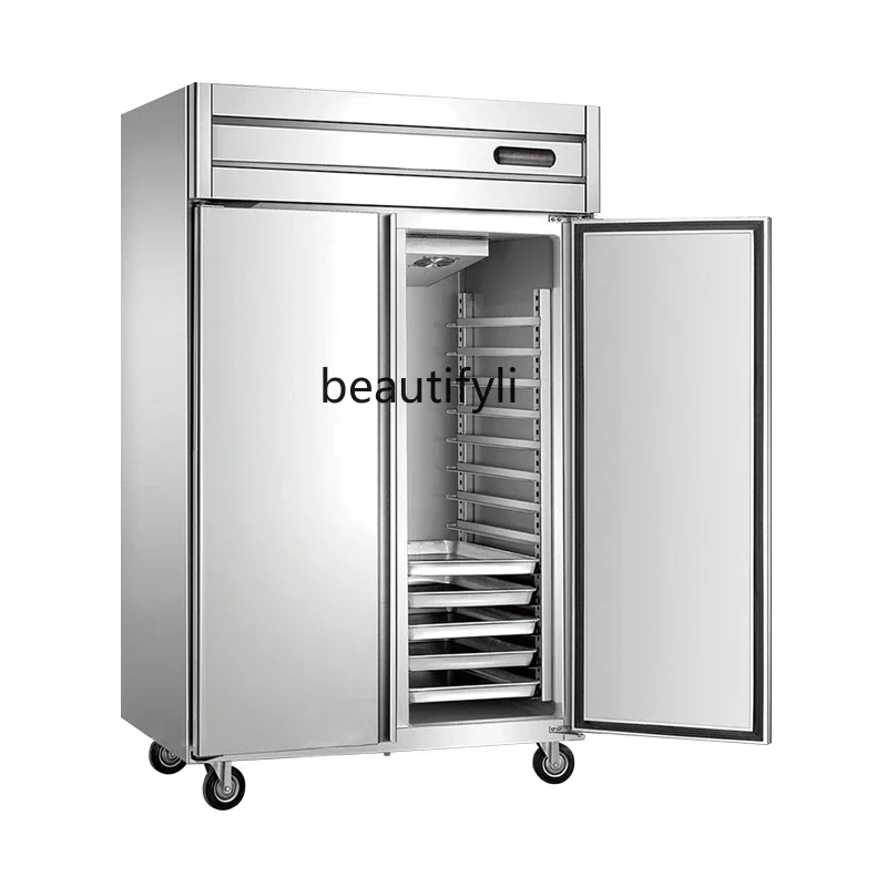 

Four-door refrigerator commercial dough cake tray cabinet freezing low temperature mousse freezer baking freezer air-cooled