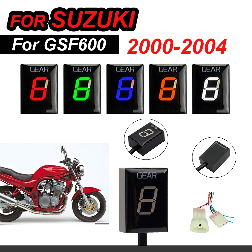 Motorcycle Accessories For Suzuki GSF600 GSF 600 2000 2001 2002 2003 2004 RLED 1-6 Gear Display Indicator Speed Instrument Meter