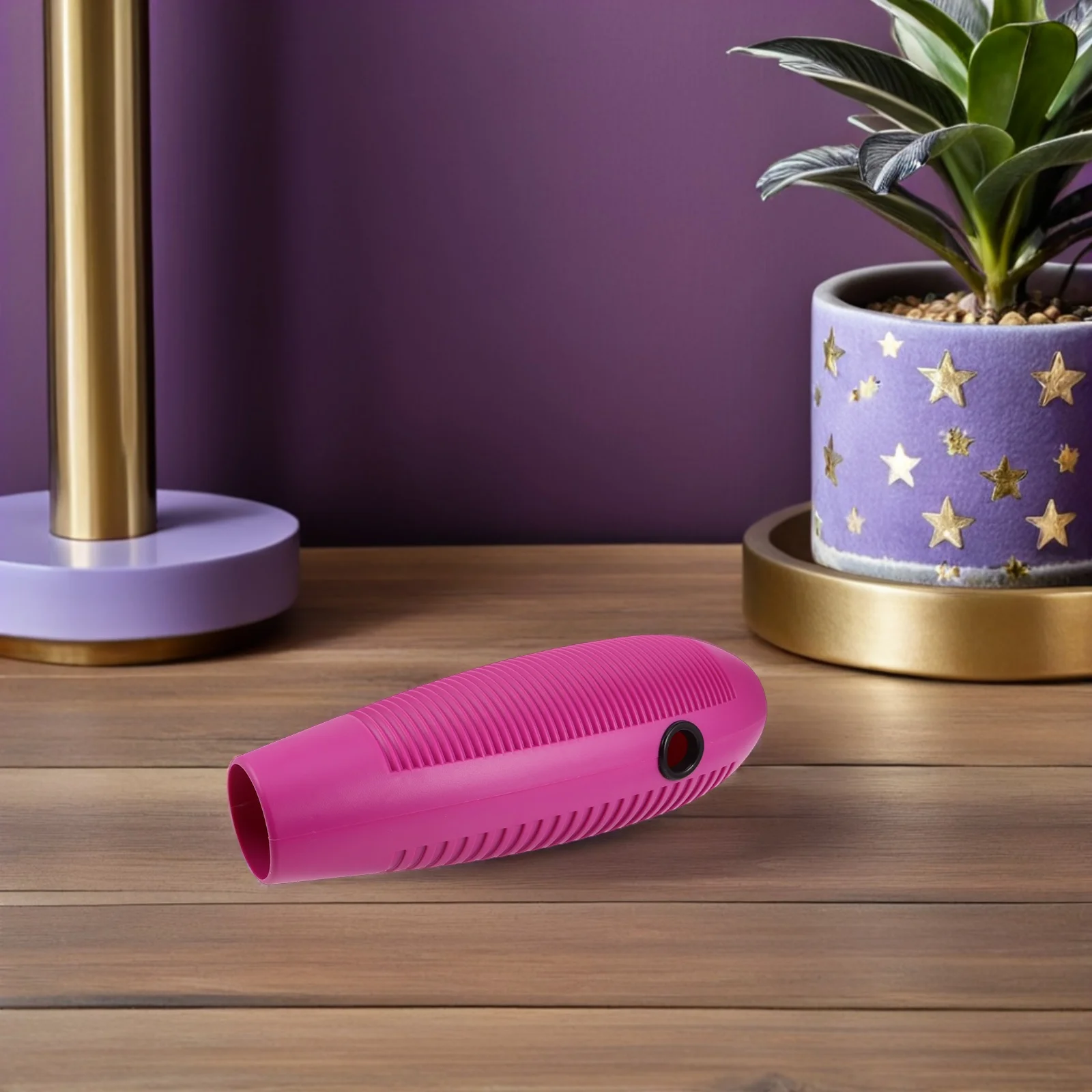 1Set Guiro Percussion Instrument Purple Plastic Latin Guiro Scraper Clear Sound for Music Class Band Training and Professional