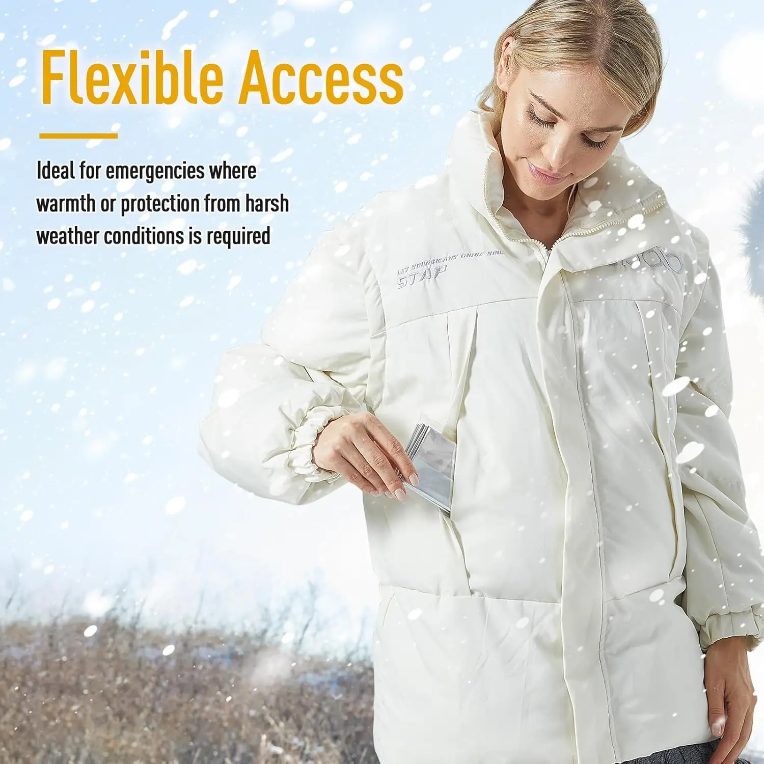 【Stay Warm, Stay Safe】Survival Blanket for Extreme Temperature Changes - Your Night under the Stars Just Got Cozier!