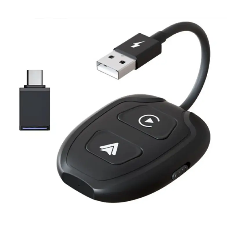 

WF-Car Wireless Carplay&Android Auto Box 2In1 Wired To Wireless Dongle Plug&Play Carplay Android AUTO Adapter AI Box