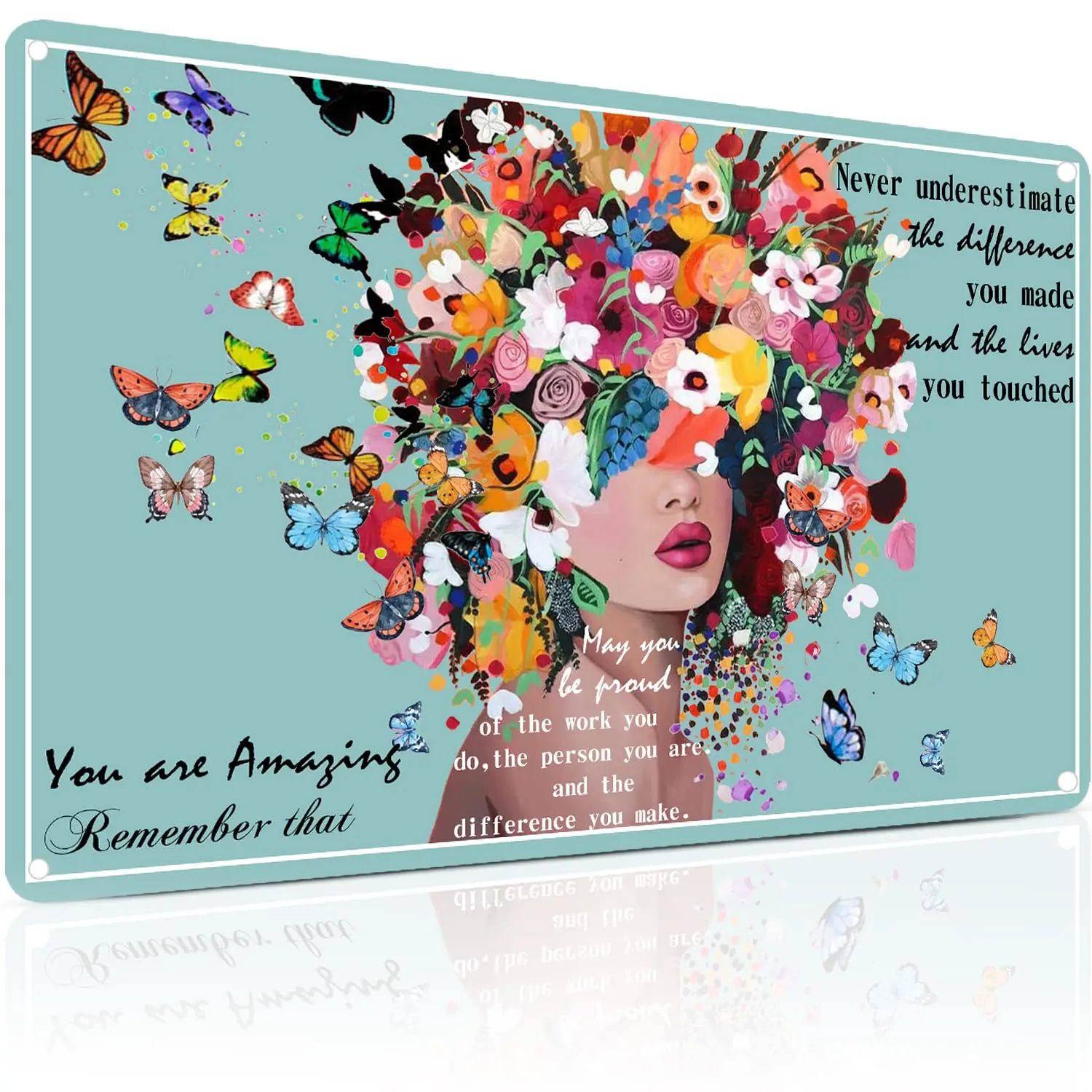 You are Amazing Remember That Vintage Tin Signs Encouragement Gifts for Women Home Office Bedroom Living Room Cafes Wall De sign