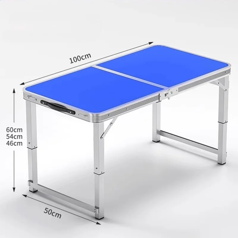 Tables de Camping pliantes d'extérieur, simples, pratiques, rectangulaires, stables, épaisses, à grande capacité de charge