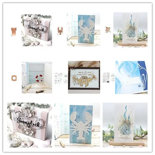 

New Arrival Presell Ocean Cutting Dies and stamps for DIY Scrapbooking/photo album Decorative Embossing DIY Paper Cards