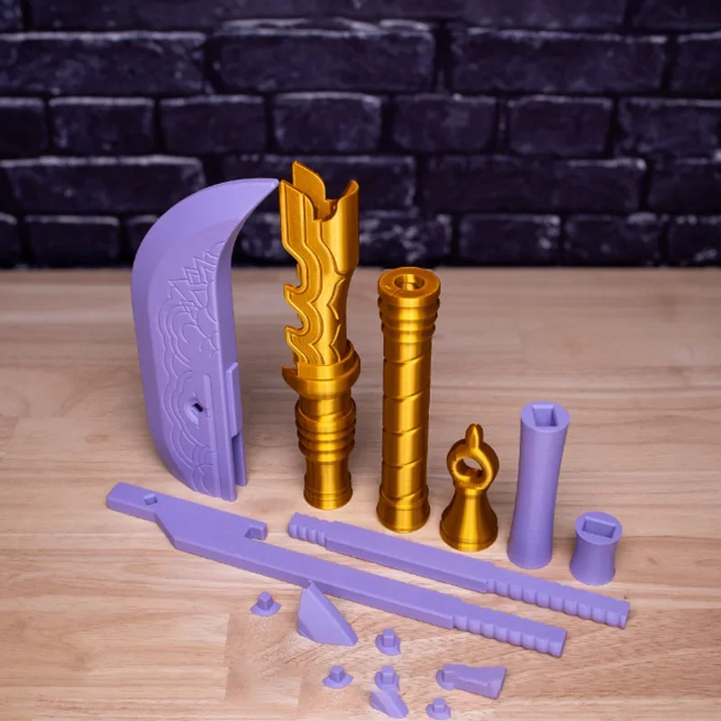 Rumi Cosplay Spada Film KPop-Demon Hunter Accessori per costumi Kawaii Coltello lungo Spada viola Hot Natale Gioco di ruolo Prop Regalo