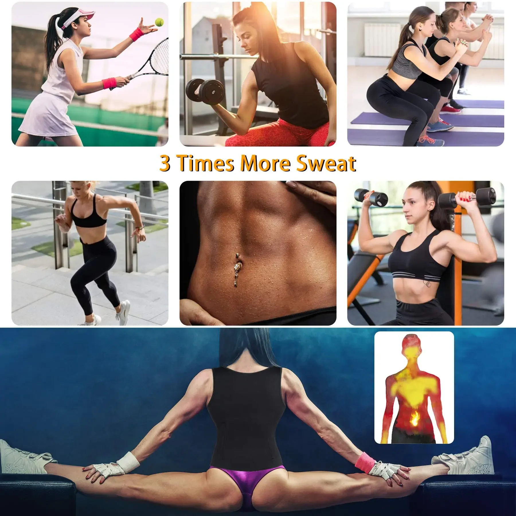 Vrouwen Taille Trainer Vest Workout Slank Korset Neopreen Sauna Tank Top Rits Gewichtsverlies Body Shaper Taille Buikcontrole