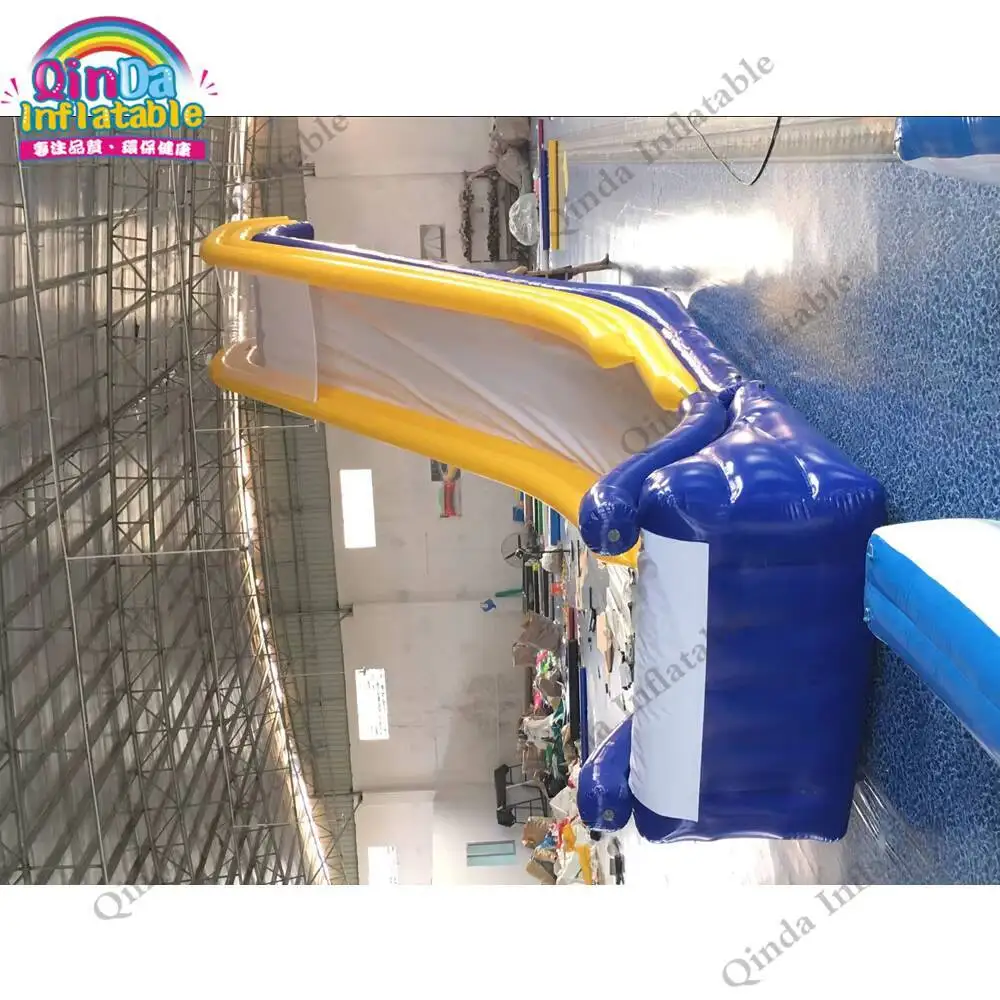 Factory Price Inflatable Water Yacht Slide,4.4m Height Inflatable Boat Dock Slide For Yacht