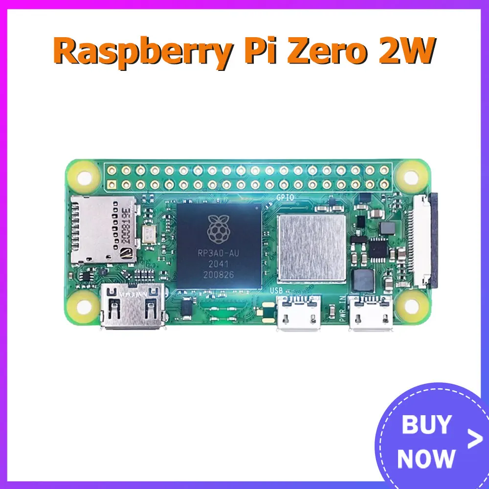 

Raspberry Pi Zero 2 W Kit With RP3A0 A Quad-core 64-bit ARM Cortex-A53 Processor 1GHz 512MB of SDRAM Wireless LAN RPI0 2W