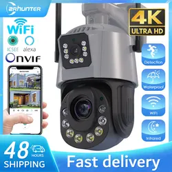 8MP 4K WIFI Camera 36X Optical Zoom Dual Lens Outdoor Surveillance Camera Night Vision Human Detectio CCTV IP Camera ICSEE