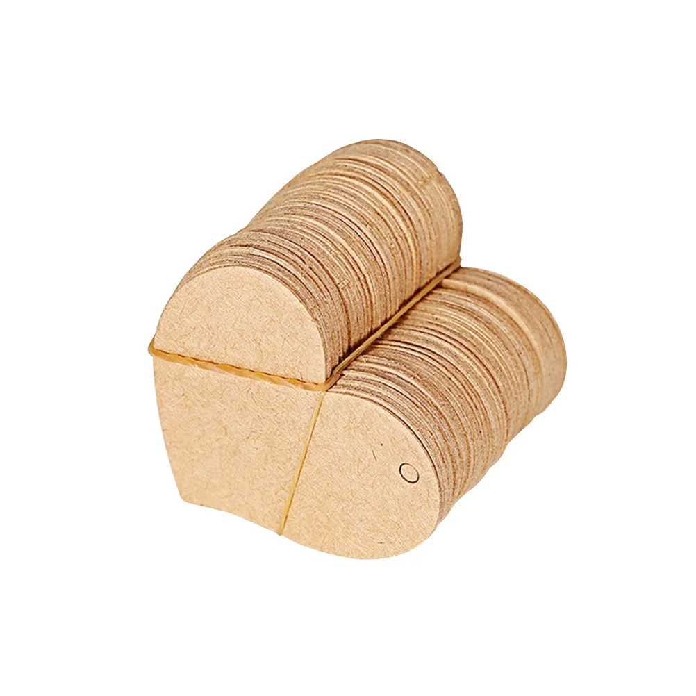 

50Pcs Heart Kraft Paper Tags 18x16inch Heart Design Wedding Gift Tags Craft Paper Labels for Presents Scrapbooking