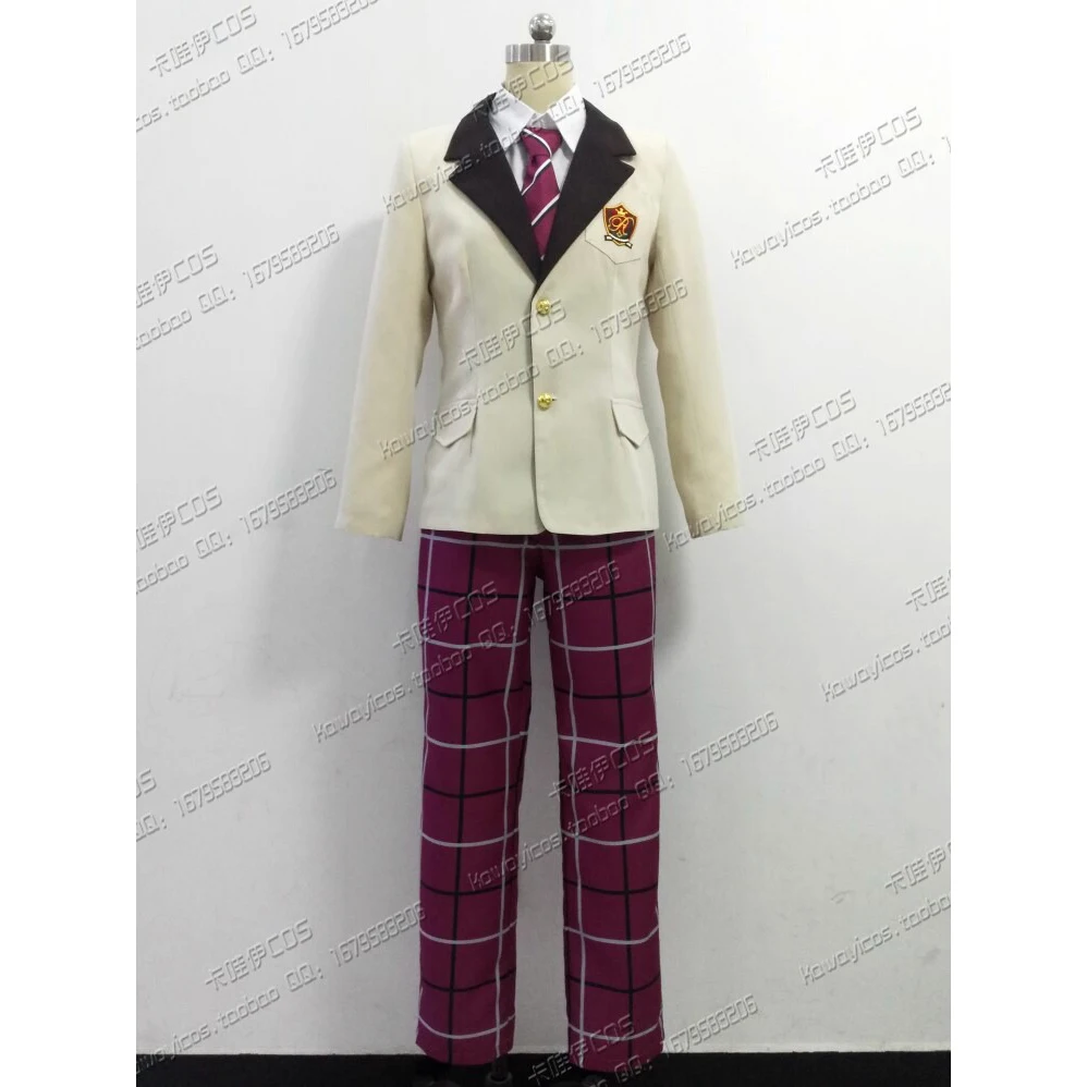 

Game Ensemble Stars Tomoe Hiyori Cosplay Costumes Reimei Gakuin School Uniform Men Women Coat Shirt Pants Necktie Outfits