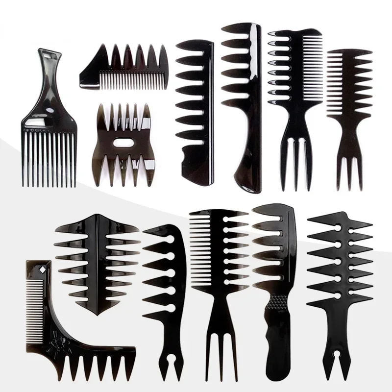 

New Arrivals Men Women Beauty Salon Hair Styling Hairdressing Black Plastic Brush Combs Anti-static Hairbrush Modelling Tools