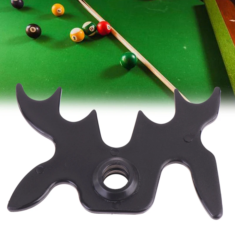 Snooker Billiards Cue Rack Bridge Head Billiards Cross Antlers Rod Holder Accessories Black Moose Head Bridge for Pool Cue