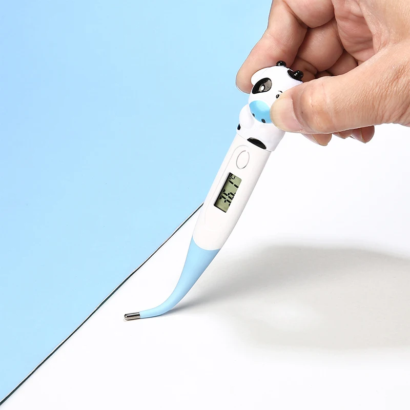 Cartoon Electronic Soft‑head Digital Thermometer Household Fast Effective Temperature Measuring Tool for Kids Human Armpit Use