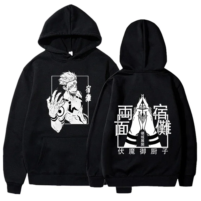 

New Fashion Men Women Hoodies Anime Ryomen Sukuna Printed Sweatshirt Autumn Winter Casual Long Sleeve Hooded Tops