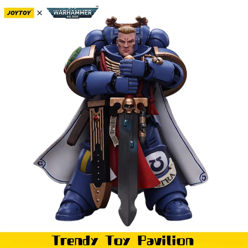 

【JOYTOY】Warhammer 40K Ultramarines Primaris Captain with Power Sword and Plasma Pisto 1/18 Action Figure Toys