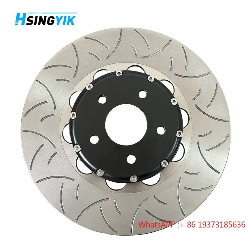 2 Piece Front Axle Floating Brake Disc Rotor for INFINITI FX 50 G Coupe 37 Q50 Q70 NISSAN 370Z Coupe