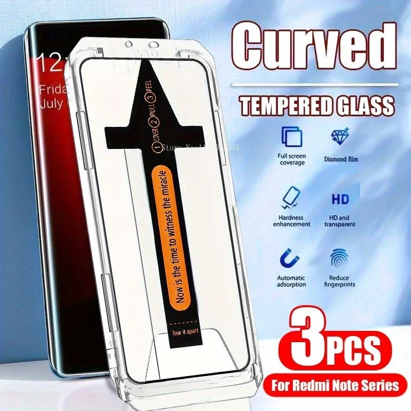 

Защитное стекло из закаленного стекла HD/Privacy, 3 шт., для Redmi Note 13 14 15 Pro+/14 Pro+/14 Pro/15 Pro + устойчивое к царапинам и ударам
