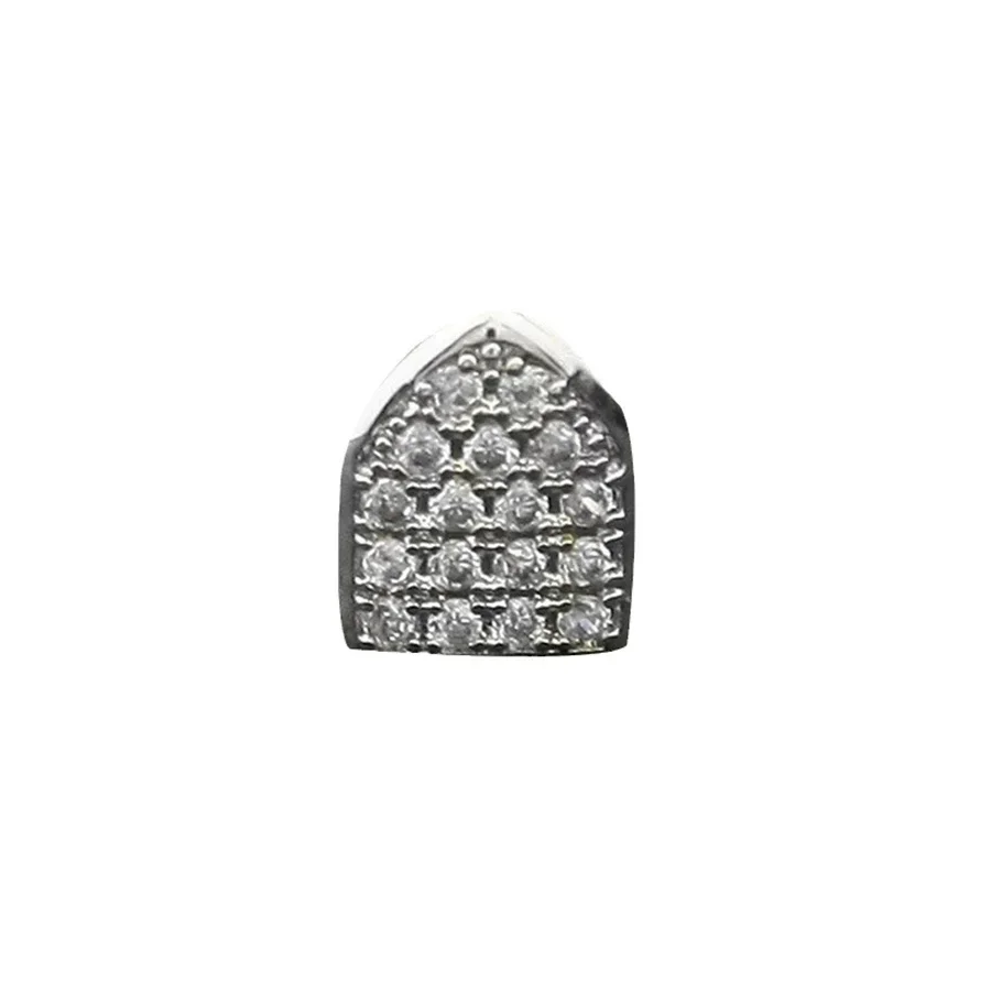 

Full Zircon Inlaid Teeth Decoration Hip Hop Style Single Teeth Dating Party Teeth that Both Men and Women Can Wear