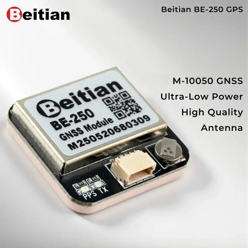 

Модуль GPS Beitian BE-250 с чипом M-10050, TTL-уровнем 5.0В, GPS+GALILEO, многодиапазонный GNSS-приемник, сверхнизкое энергопотребление, высокоточное позиционирование