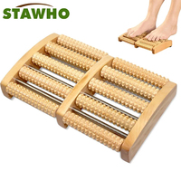 Wooden Foot Massage Roller Relieves Fatigue Foot Pain and Plantar Fasciitis Plantar Muscle Relaxation Tool Releases Lymph