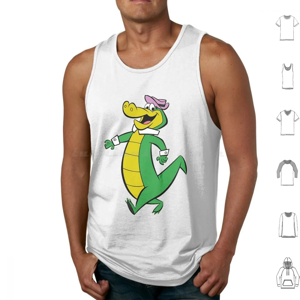 Wally Gator Tank Tops Vest Sleeveless Wally Gator Cartoon Vintage Retro Classic Cute