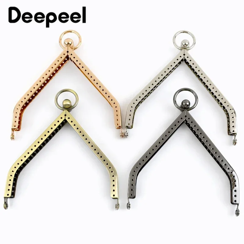 

5Pcs Deepeel 11cm Metal Kiss Clasp Bag Purse Frame Handle Sewing Brackets Handbag Handles Handmade Craft Hardware Accessories