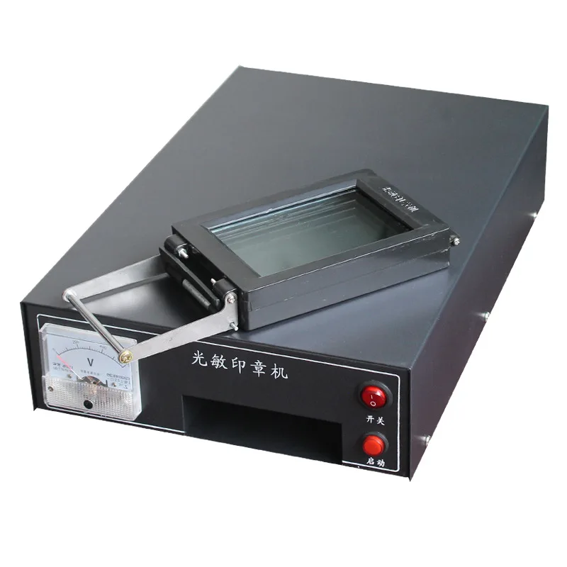 HT-A600 Photosensitive Portrait Flash Stamp Machine Auto-inking Kit Stamping Making Seal Support Film Pad (WITHOUT Ink) 220V YZ