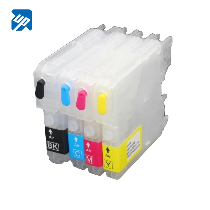 for Brother LC11 LC16 LC38 LC61 LC65 LC980 LC990 Refillable ink Cartridge for DCP-J140W DCP-145C DCP-165C DCP-185C DCP-195C