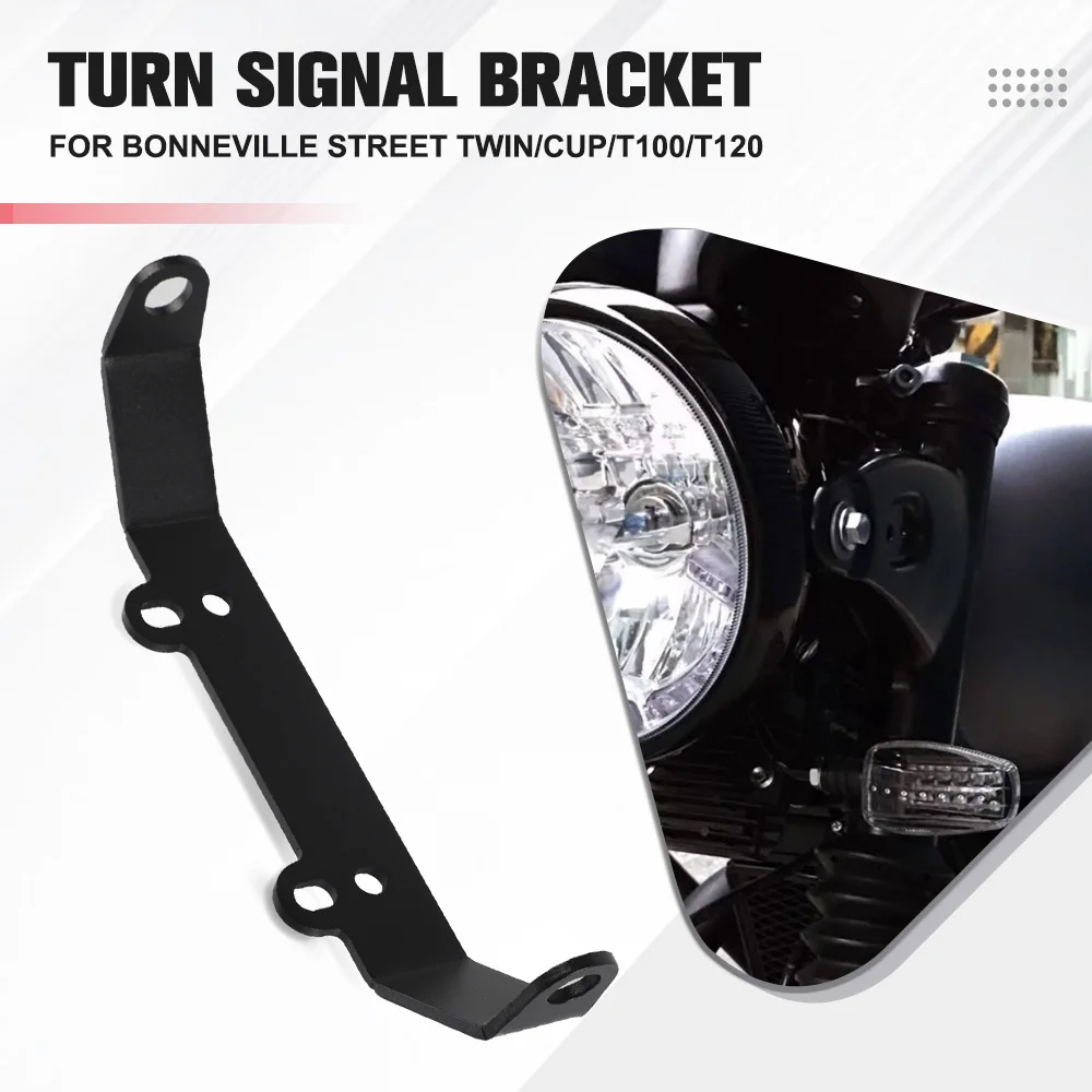 

Front Relocation Bracket For Bonneville Street Twin/Cup T100 T120 SE Scrambler Motorcycle Front Indicator Turn Signal Bracket