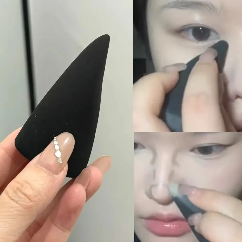 New Detailed Beauty Blending Sponge Brightening Extra-Soft Makeup Sponge Fingertip Shaped Washable Cosmetic Puff Beauty Routine
