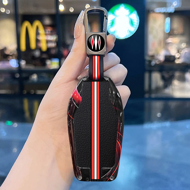 Car accessories suitable for BMW 740LCD screen 730li key case 567series 530le new X3 X5 X6 car key protective shell modification